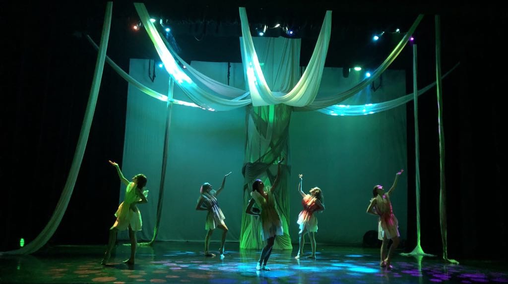 występ teatru ruchu Mo-sHe w Wejherowskim Centrum Kultury