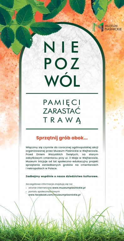 Nie pozwól pamięci zarastać trawą plakat 2024