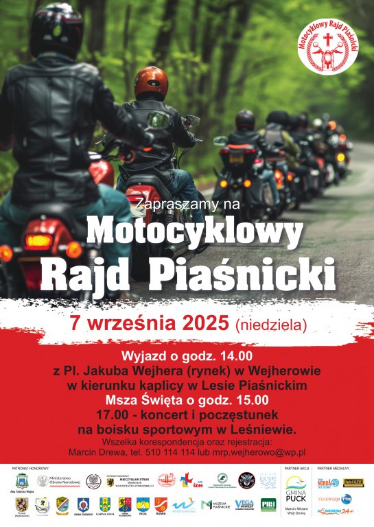 plakat VIII Motocyklowy Rajd Piaśnicki