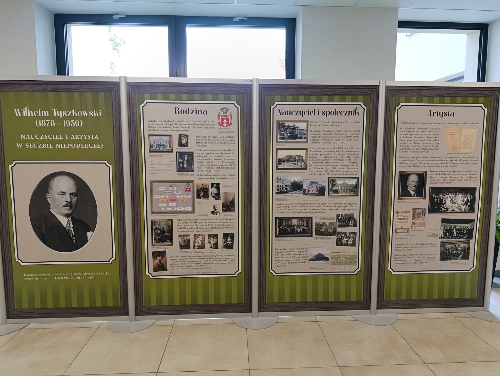 wystawa czasowa o Wilhelmie Tyszkowskim w I LO w Wejherowie