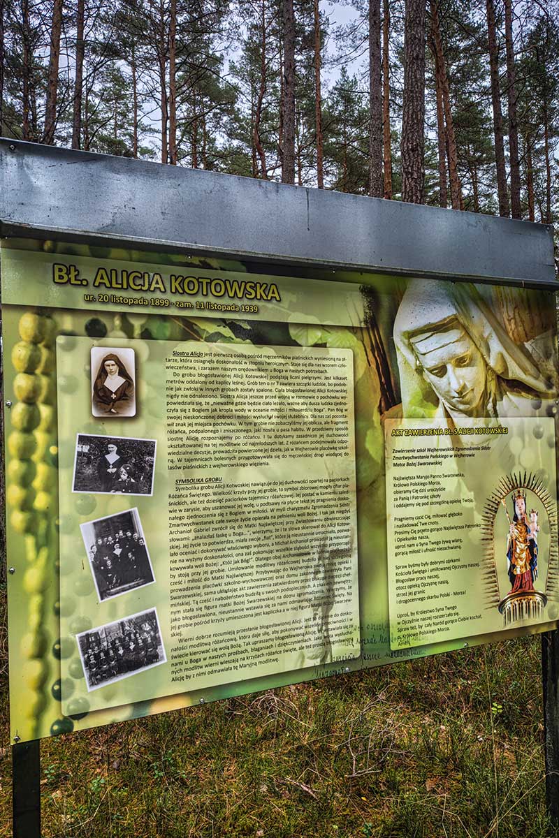plaque commemorating Blessed Alicja Kotowska