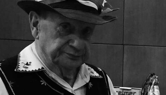 Tadeusz Makowski w stroju kaszubskim