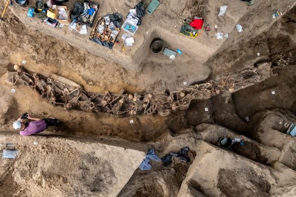 odkryte groby masowe w chojnickiej Dolinie Śmierci