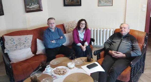 spotkanie pracowników muzeum z ks. infułatem Danielem Nowakiem