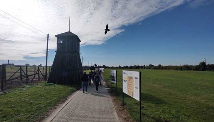 widok na Państwowe Muzeum w Majdanku