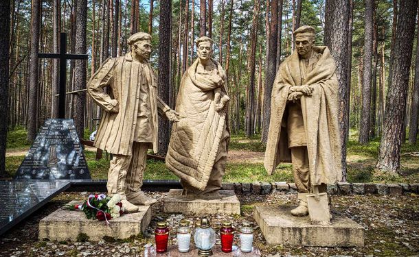 legowisko więźniów KL Stutthof w Lesie Piaśnickim