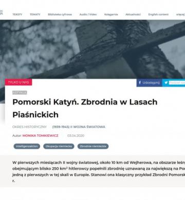 Pomorski Katyń. Zbrodnia w Lasach Piaśnickich