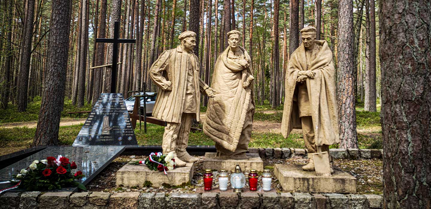 legowisko więźniów KL Stutthof w Lesie Piaśnickim