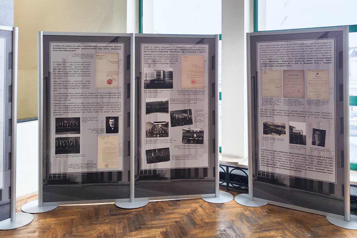 fragment wystawy mobilnej dr Adam Kozłowski Muzeum Piaśnickie