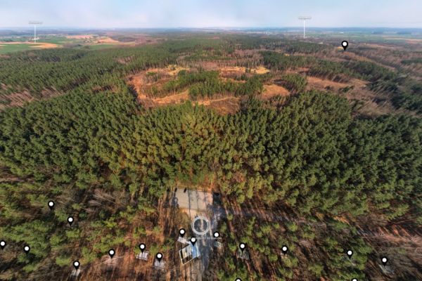 Szpęgawsk aus der Drohne